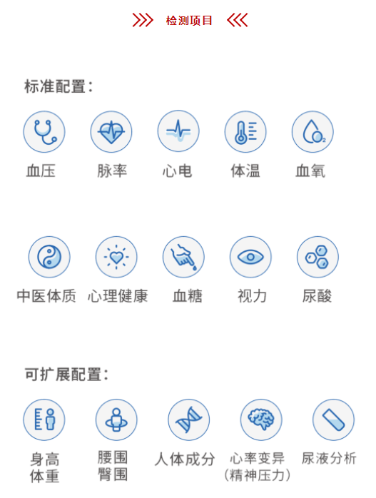 健康管理檢測項(xiàng)目